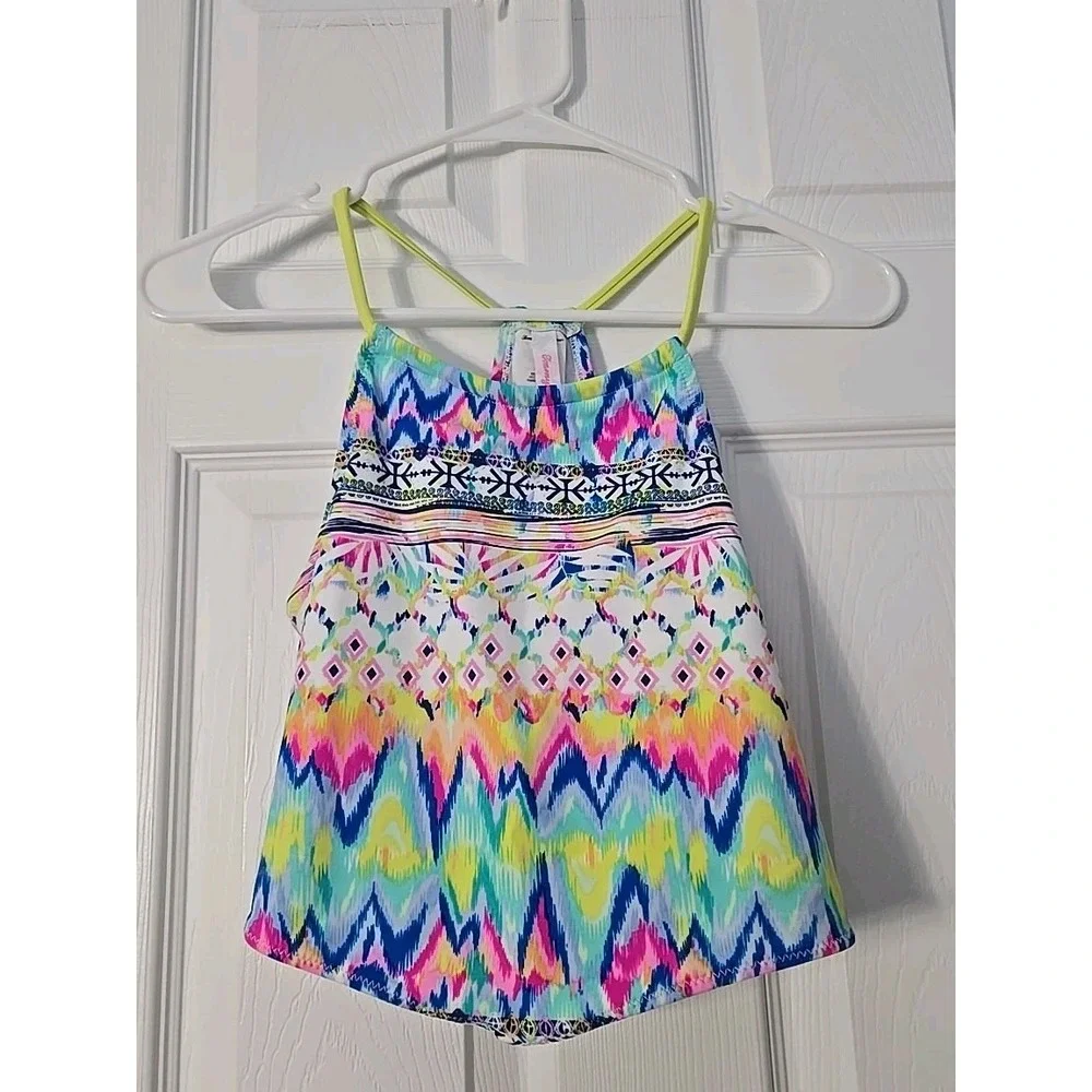 Tommy Bahama Girls Swim Top‎ Size 16 Summer Multicolor